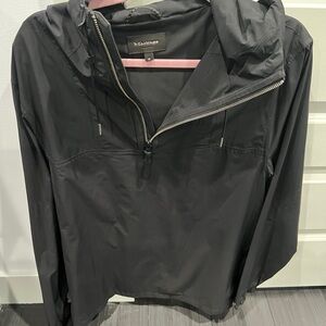 Mackage Black Hooded Windbreaker Jacket